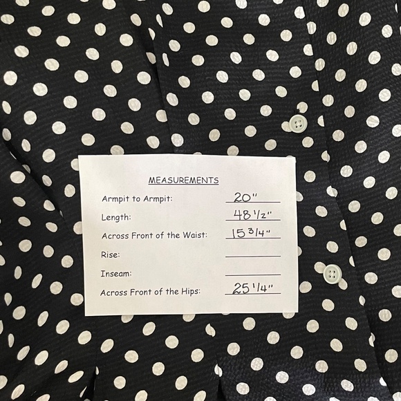 EVERLANE The Hammered Satin Shirt Dress Black Polka Dot Shirtdress Preppy Size 0 - Picture 15 of 15